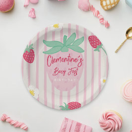 Strawberry Berry First Paper Plate