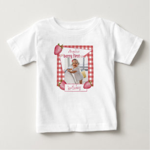 Strawberry Berry Första Födelsedag T Shirt