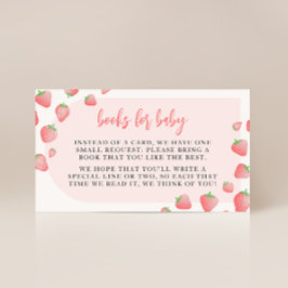 Strawberry Berry Sweet Boho Bokar för Baby-kort Tilläggskort