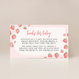 Strawberry Berry Sweet Boho Bokar för Baby-kort Tilläggskort