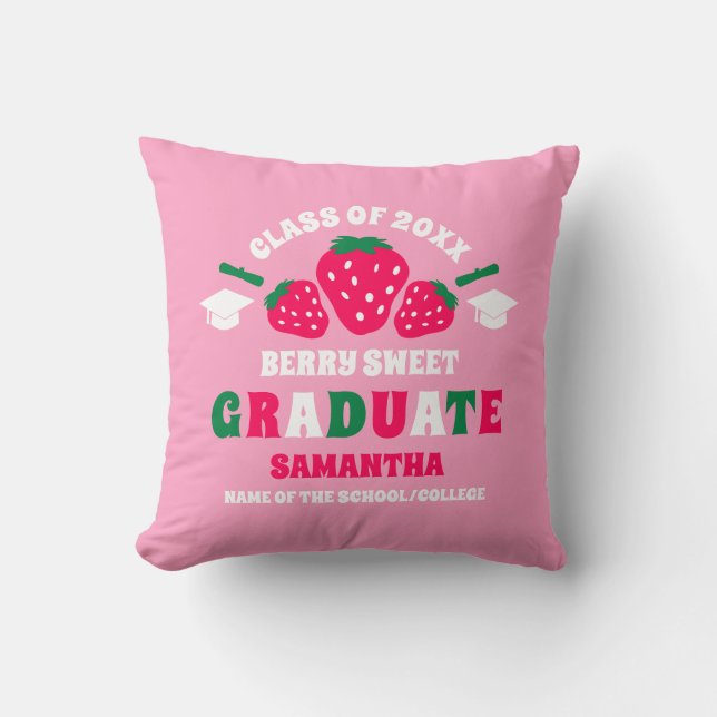 Strawberry Berry Sweet Studenten Kudde (Framsida)