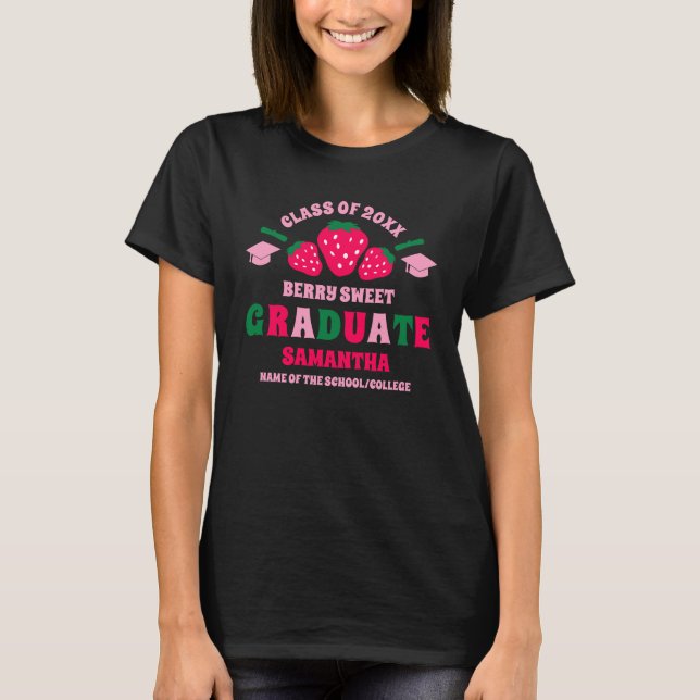 Strawberry Berry Sweet Studenten T Shirt (Framsida)