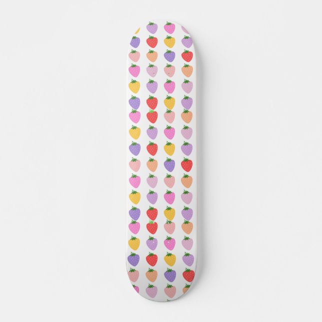 STRAWBERRY BLUSH MINI SKATEBOARD BRÄDA 18,5 CM (Framsida)
