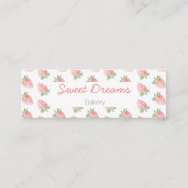 Strawberry business card mini visitkort