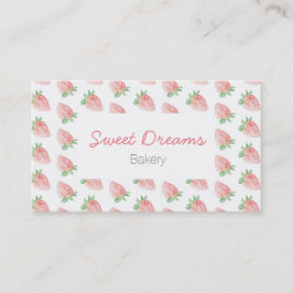 Strawberry business card visitkort