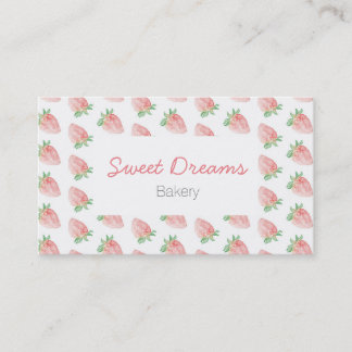 Strawberry business card visitkort