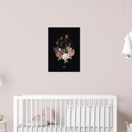 STRAWBERRY BUTTERFLY av Alexandra Dikaia Poster