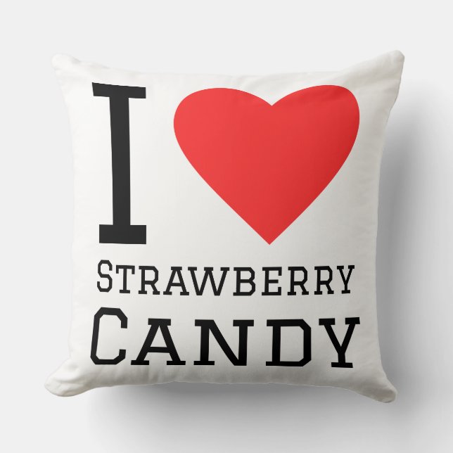 Strawberry Candy pattern Kudde (Framsida)