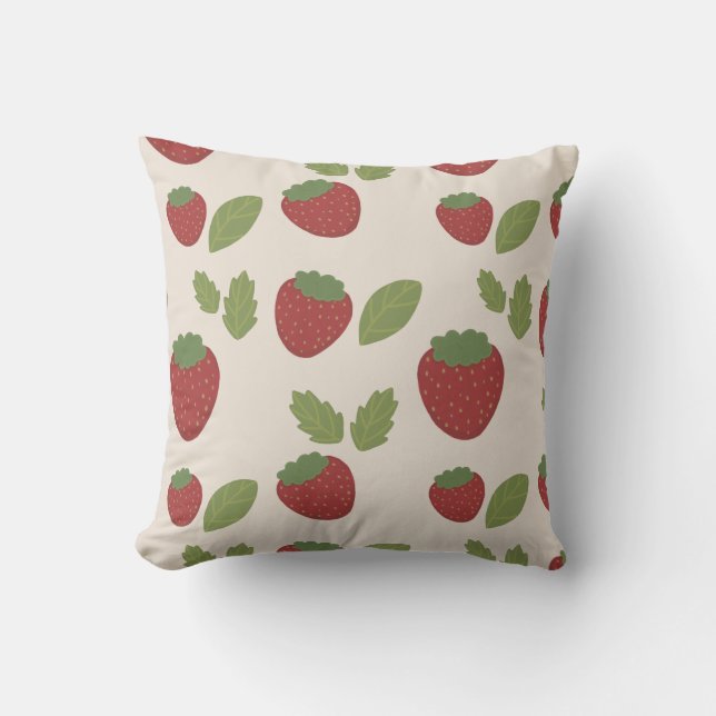 Strawberry Cream Pillow Kudde (Framsida)