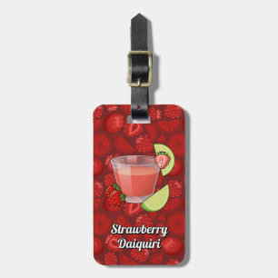 Strawberry Daiquiri Luggage Tag Bagagebricka