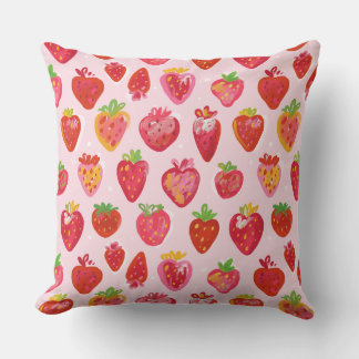 Strawberry Delight Pattern Kudde