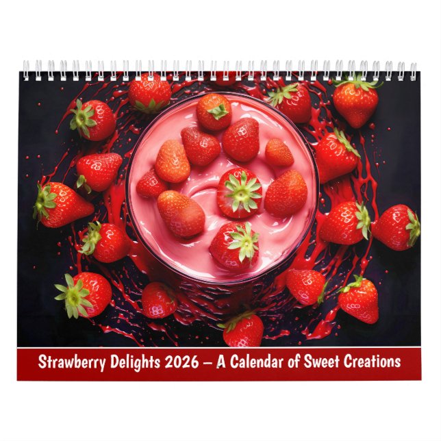 Strawberry Delights 2026 – A Calendar of Sweet Cre Kalender (Omslag)