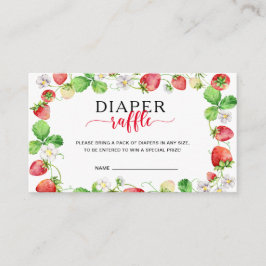 Strawberry Diaper Raffle Tilläggskort