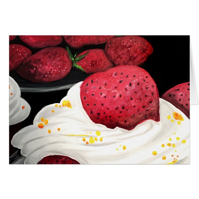 Strawberry Dream Hälsningskort (Framsidan Horizontal)