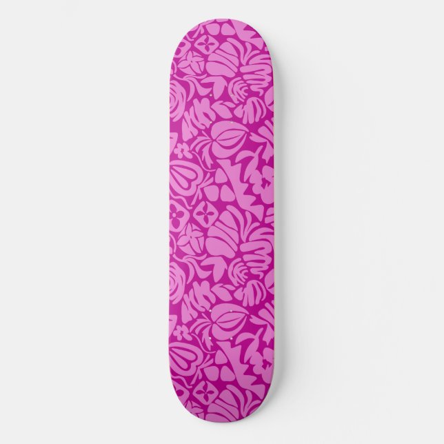 Strawberry Fantasy in pink Mini Skateboard Bräda 18,5 Cm (Framsida)