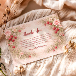 Strawberry First Birthday Garden Party 1st Birthda Tack Kort