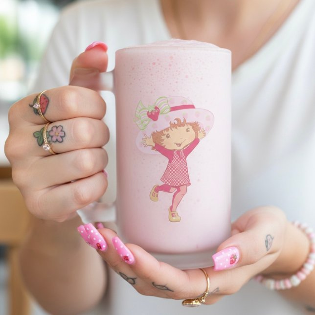 Strawberry Frostat Ölglas (Skapare uppladdad)