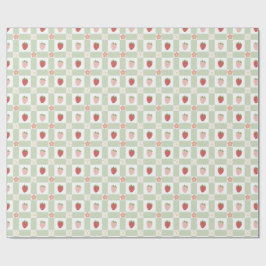 Strawberry Gingham Berry Happy Birthday Presentpapper