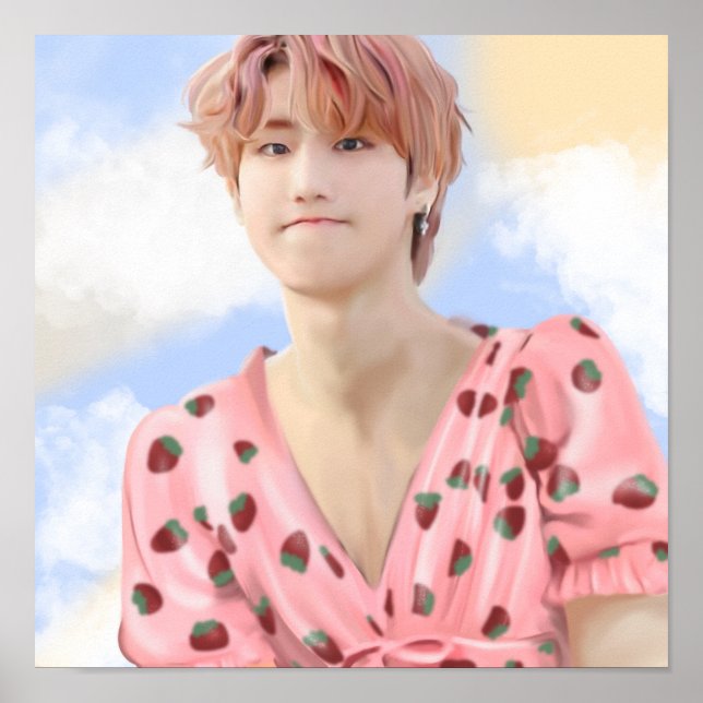 Strawberry han jisung poster (Framsidan)