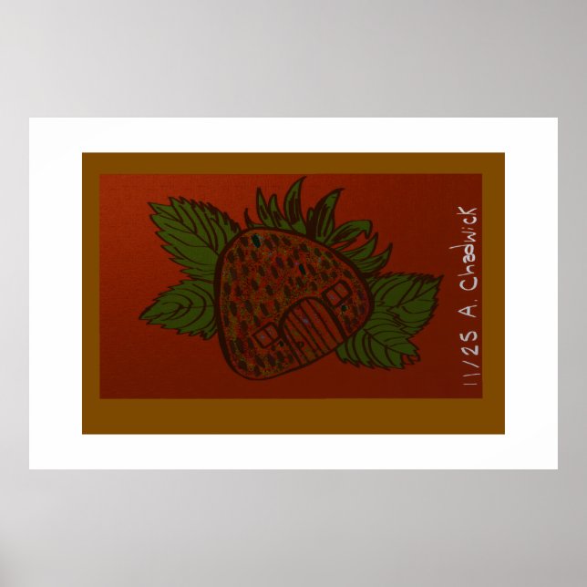 Strawberry Home Sweet Home Poster (Framsidan)