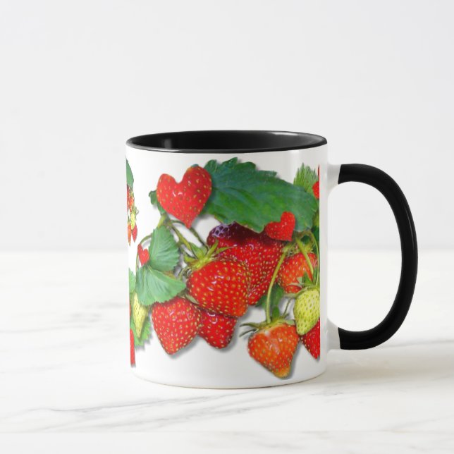 STRAWBERRY KÄRLEK ~ Ringer Mugg (Höger)