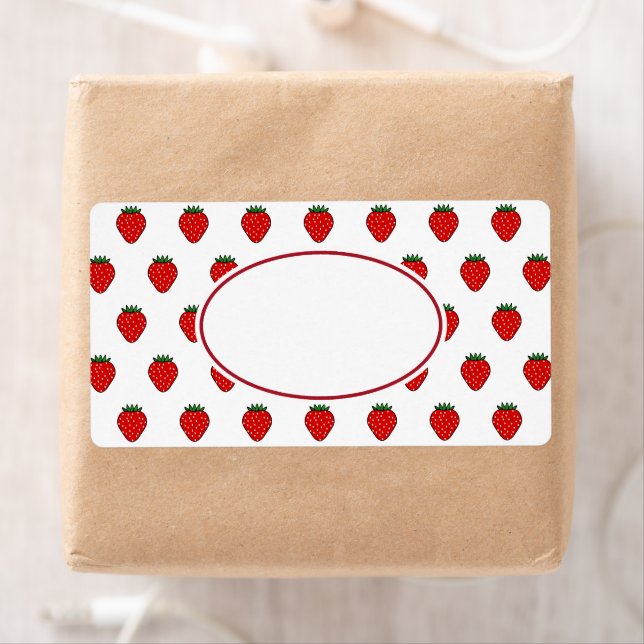 Strawberry Labels Fraktsedel (Insitu)