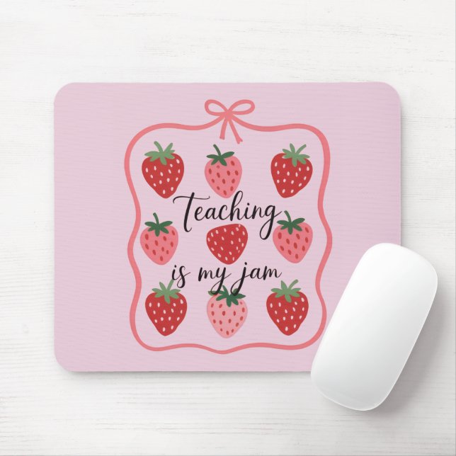 Strawberry Lover Teacher Teaching is My Jam  Musmatta (Med mus)