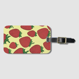 Strawberry Luggage Tag Bagagebricka