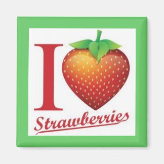 STRAWBERRY MAGNET BY BEVERVERLY
