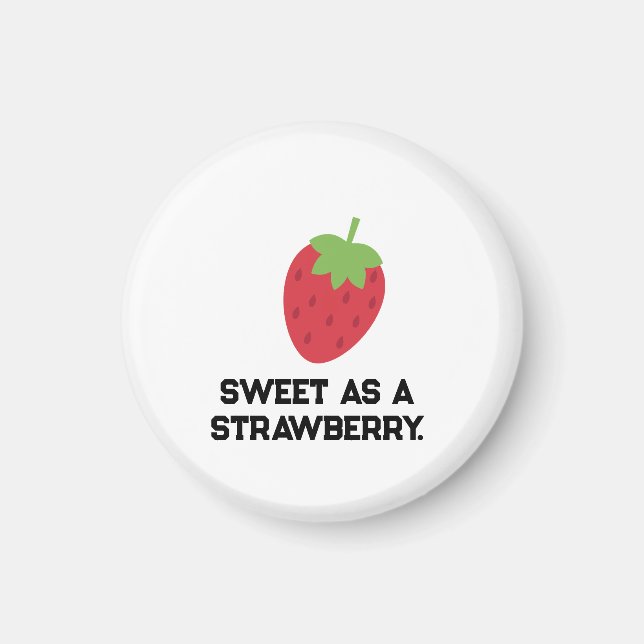 Strawberry Magnet | Cute Fruit-Themed Magnet (Framsidan)