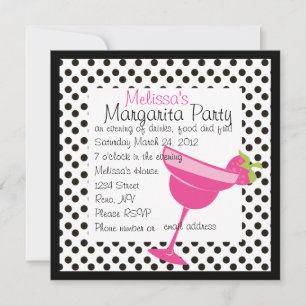Strawberry Margarita Party Inbjudningar