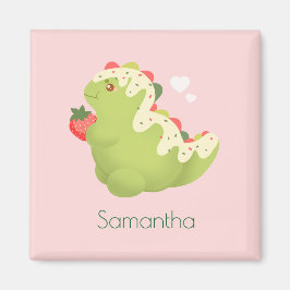 Strawberry Matcha Dinosaur  Magnet