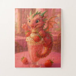 Strawberry milkshake dragon pussel