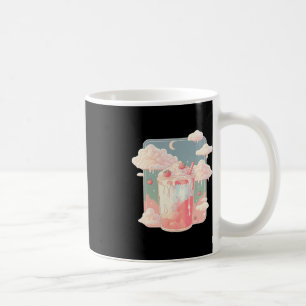 Strawberry Mjölk Milkshake Kawaii Lofi Cute Pastel Kaffemugg