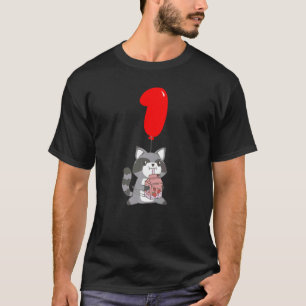Strawberry Mjölk Raccooon 1st Birthday Kids Ballo T Shirt