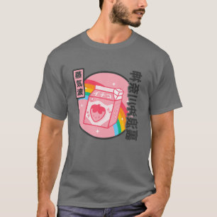 Strawberry Mjölk Rainbow Japan Stil Otaku Vaporwav T Shirt