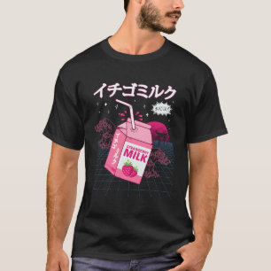 Strawberry Mjölk Vaporwave Harajuku T Shirt