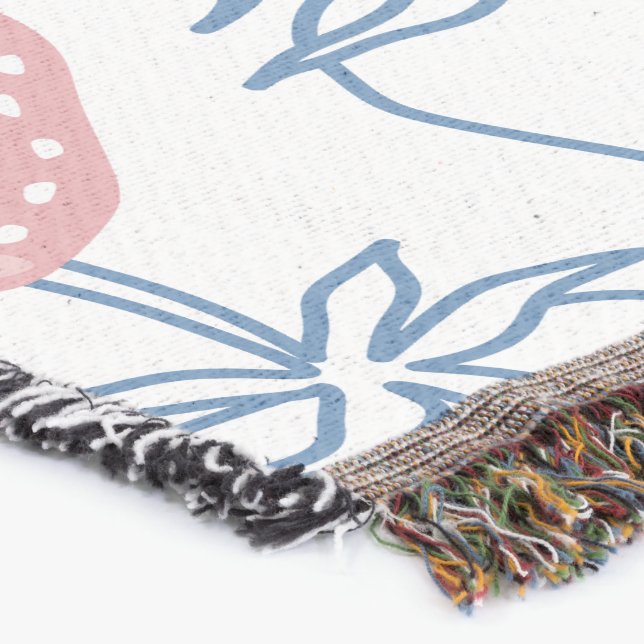 ٍ Strawberry Mönster Filt (Hörn)