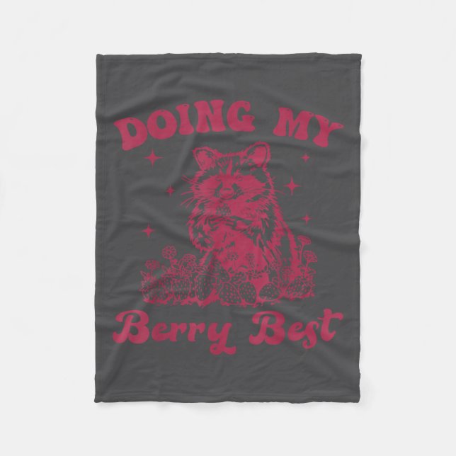 Strawberry Motivation Cute Berry Lover  Fleecefilt (Framsidan)