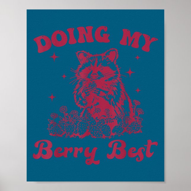 Strawberry Motivation Cute Berry Lover  Poster (Framsidan)