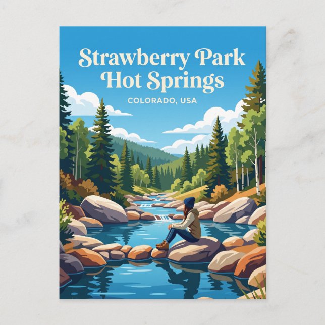 Strawberry Park Hot Springs USA Vykort (Framsida)