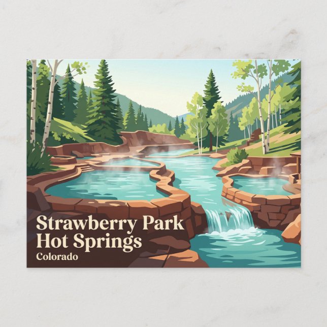 Strawberry Park Hot Springs USA Vykort (Framsida)