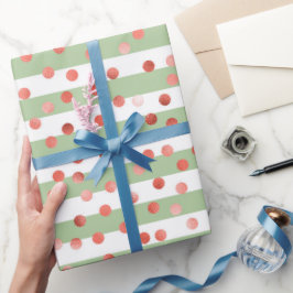 Strawberry Pattern Baby Shower  Presentpapper