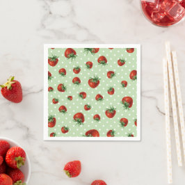 Strawberry Pattern Pappersservett