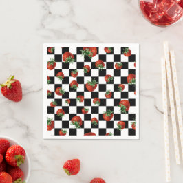 Strawberry Pattern Pappersservett