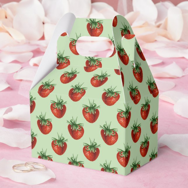 Strawberry Pattern Presentaskar (Bröllop)