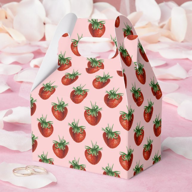 Strawberry Pattern Presentaskar (Bröllop)