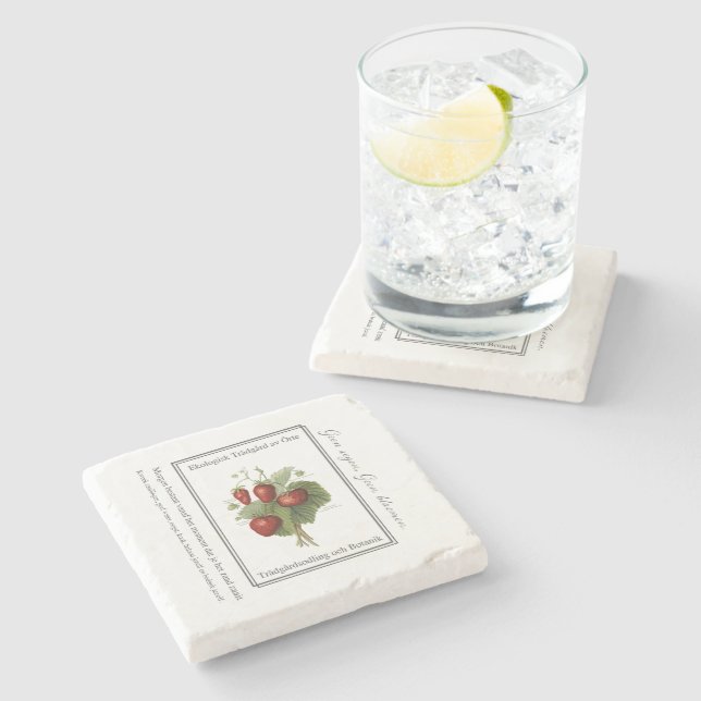 Strawberry seedling is a Christmas tree Stenunderlägg (Sidan)