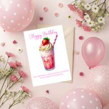 Strawberry Shake Christian Greeting Card