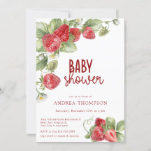Strawberry | Summer Baby Shower Invitation